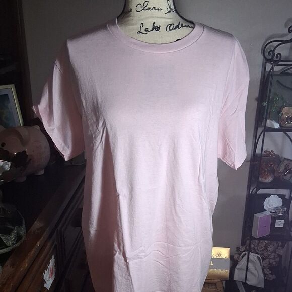 Gildan Pink Memorial Graphic Poem Short Sleeve Tee Size Large - Picture 6 of 11